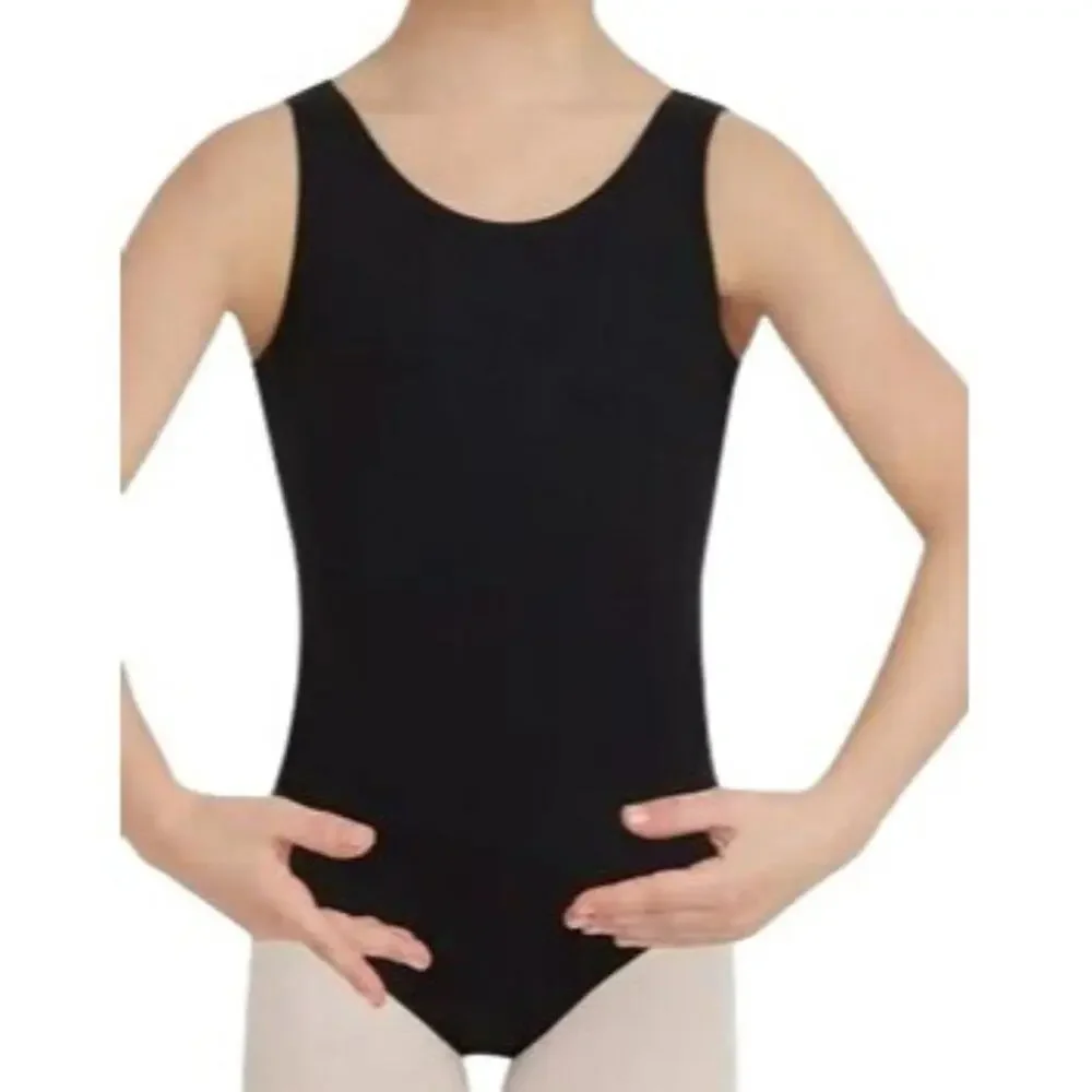 Capezio Team Basics Tank Leotard Girls Black Size I6